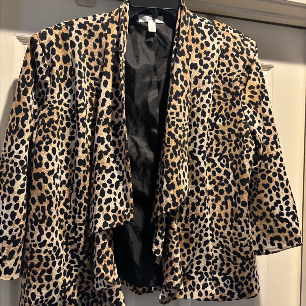 Dressbarn Animal Print Jacket